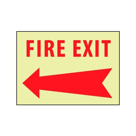 National Marker Co Glow Sign Vinyl - Left Arrow GL137PB